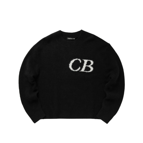 Cole Buxton CB Logo Knit – Black